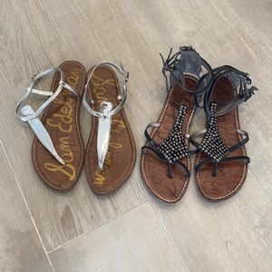 Two pairs of Sam Edelman Size 10 Sandals
